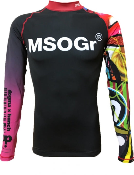 RashMSOGr Product long sleeve Rash guard "mg+ap=(a+f)p" pink sleeve