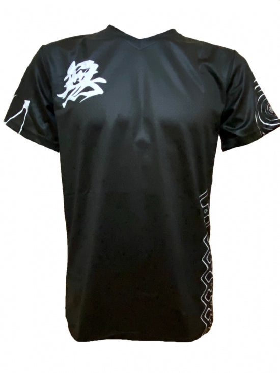 Musou gear V-hals droog T-shirt -Zwart-