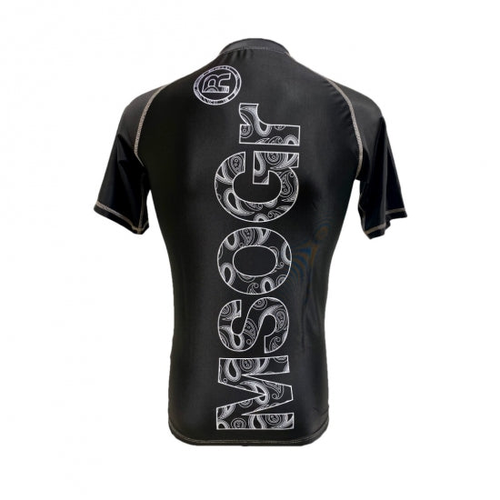 MSOGr Product short sleeve Rash guard Black/Paisley